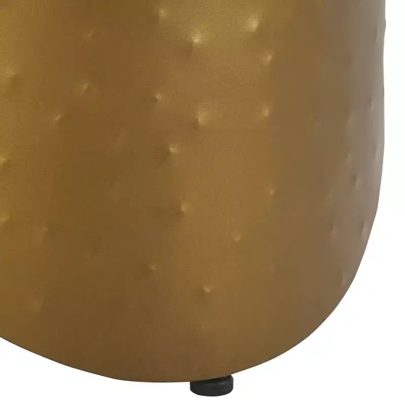Shiara Round Accent Table - FOX5531A - White/Antique Brass - Safavieh Couture