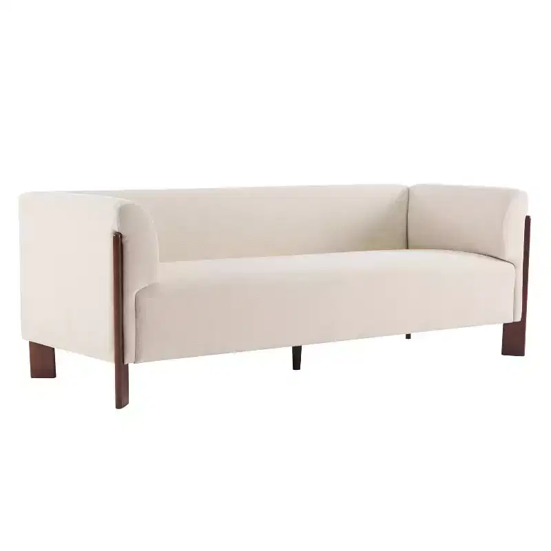 Christopher Knight Home Patcharee Modern 80 3-Seater Wooden Upholstered Sofa