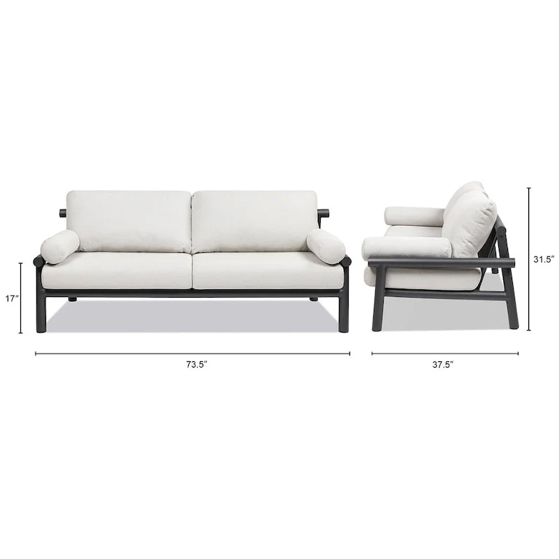 Zara 4-Piece Patio Conversation Set