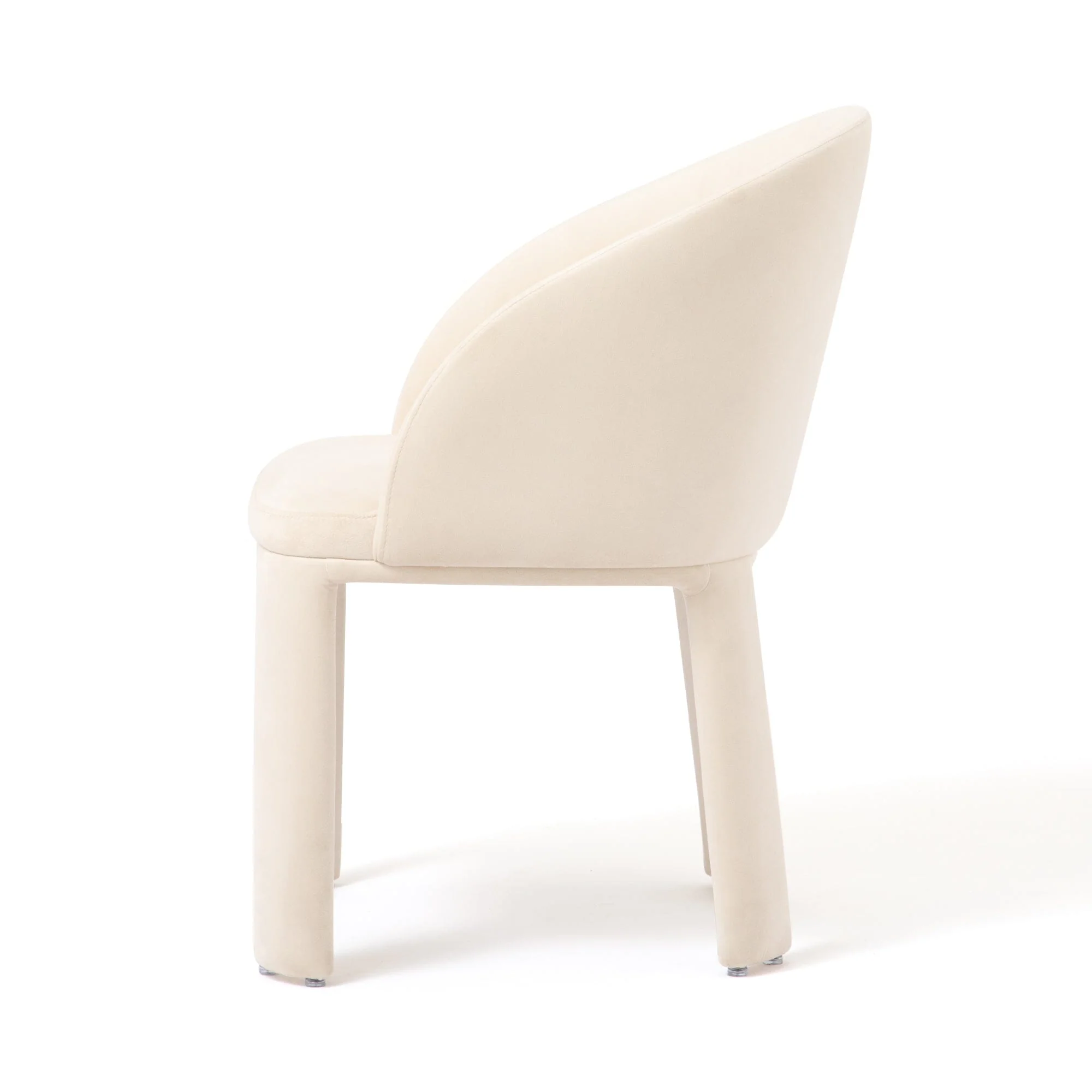 Ivory Upholstered Accent Chair