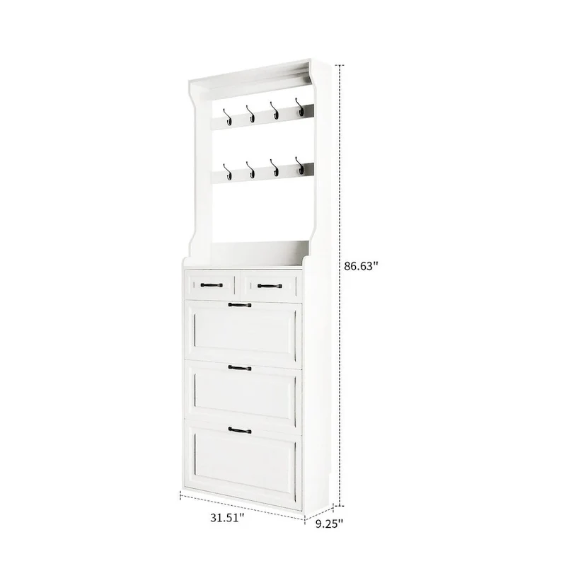 Minimalist Design Multifunctional Tall Shoe Storage Cabinet