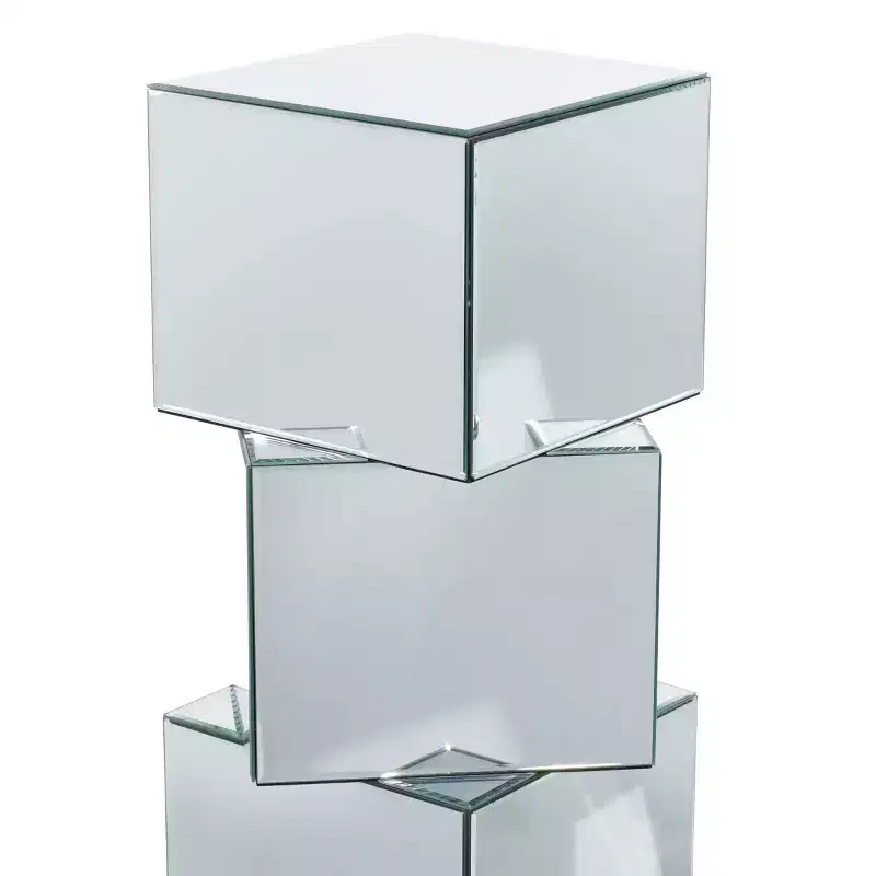 Olivia & May Glam Pedestal Table Clear