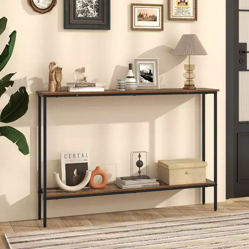 Wood Narrow Console Table 44