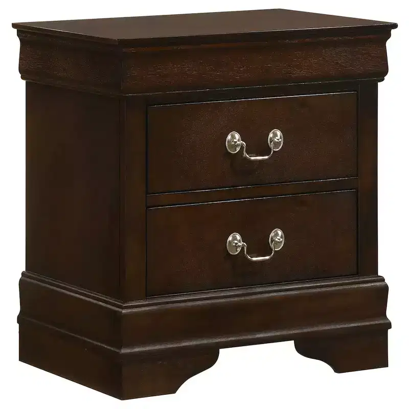 Coaster,Louis Philippe 2-drawer Nightstand Bedside Table White