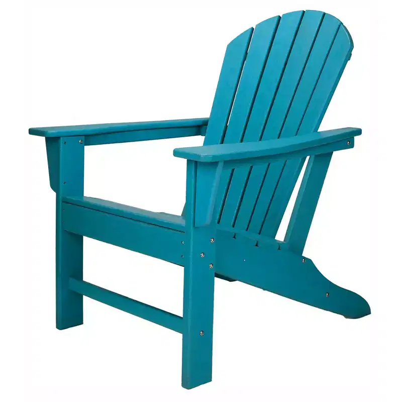 Leisure Classics UV Protected Indoor Outdoor Patio Chair, Turquoise (2 Pack)
