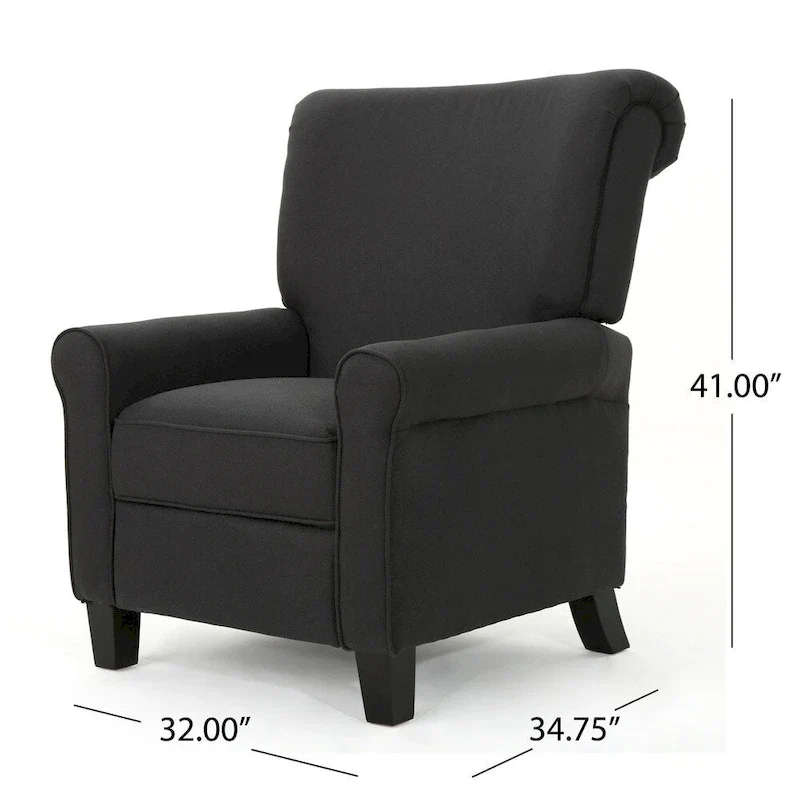 Thalia Traditional Fabric Recliner by Christopher Knight Home