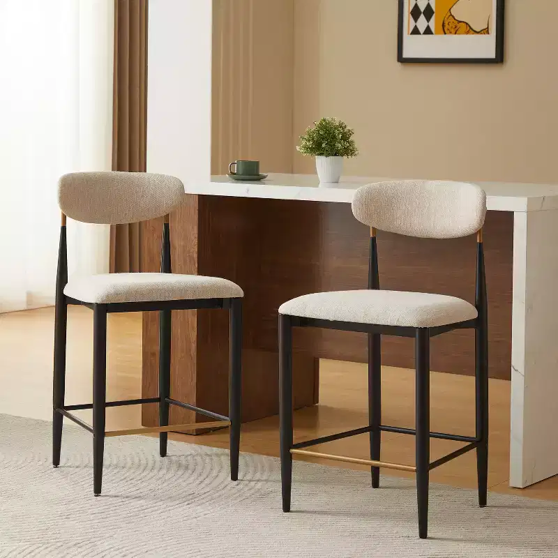 Christopher Knight Home Eloin Modern Upholstered Armless Counter Stools (Set of 2)