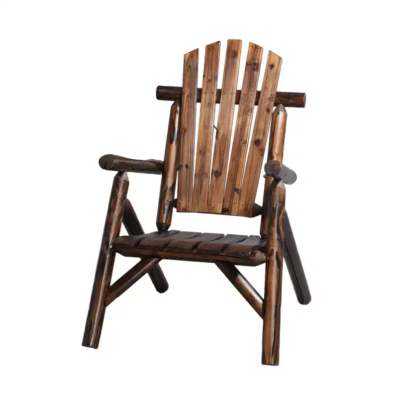 Karl Home | Rustic Solid Wood Patio Dining Chair