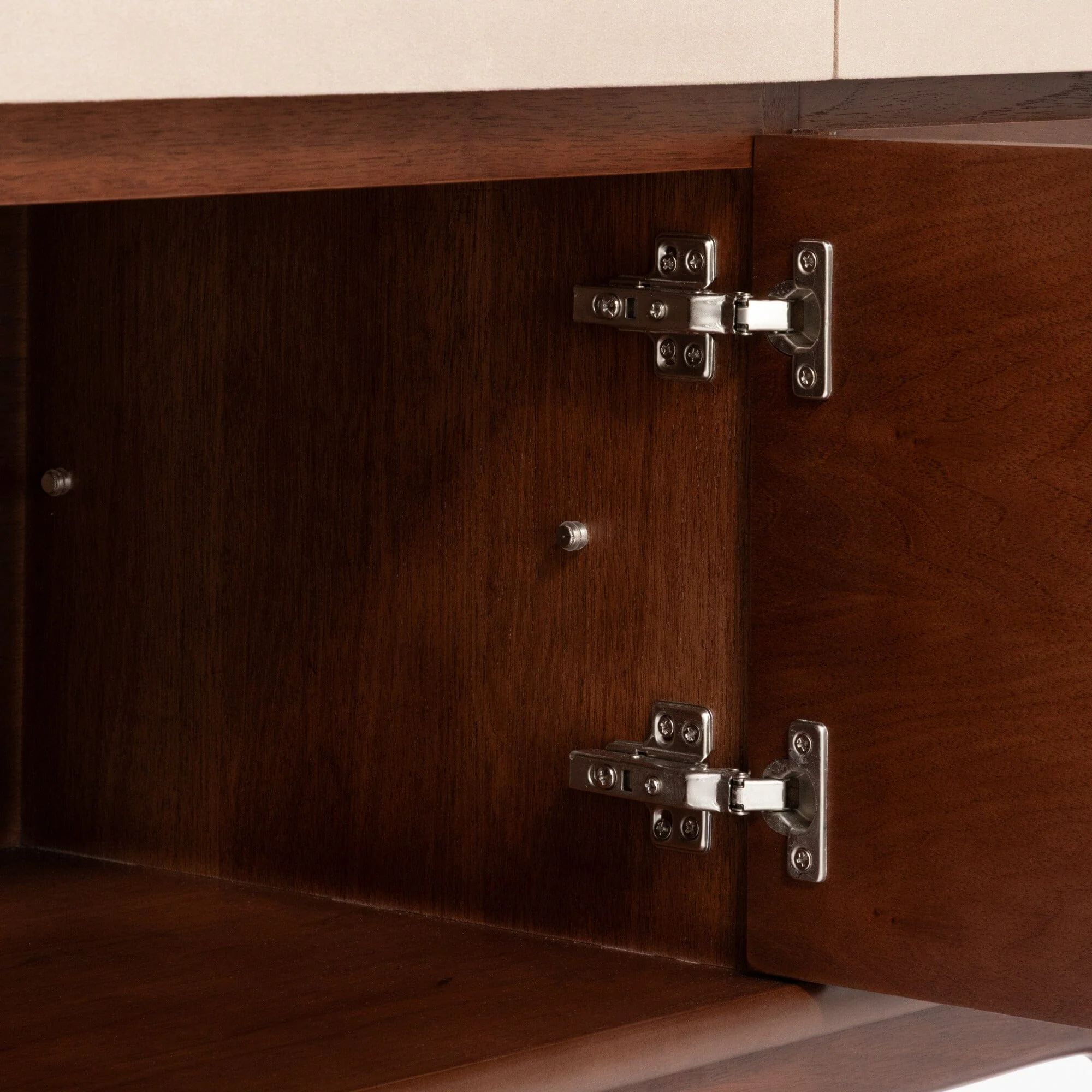 Brown Tall Sideboard Cabinet with Storage