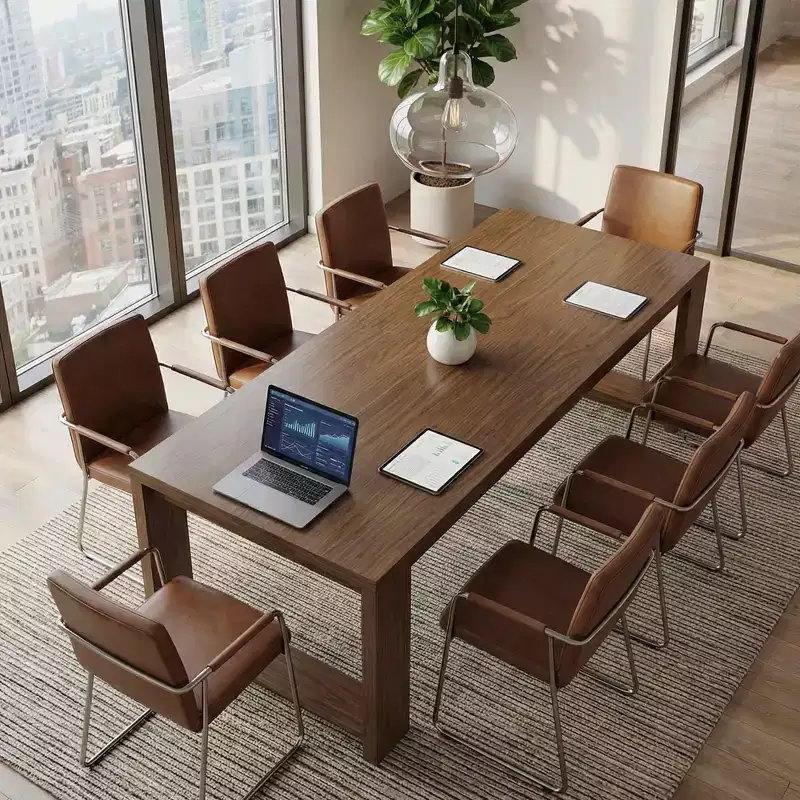 MAYEERTY 86 Two Person Computer Desk, Long Office Desk Conference Table