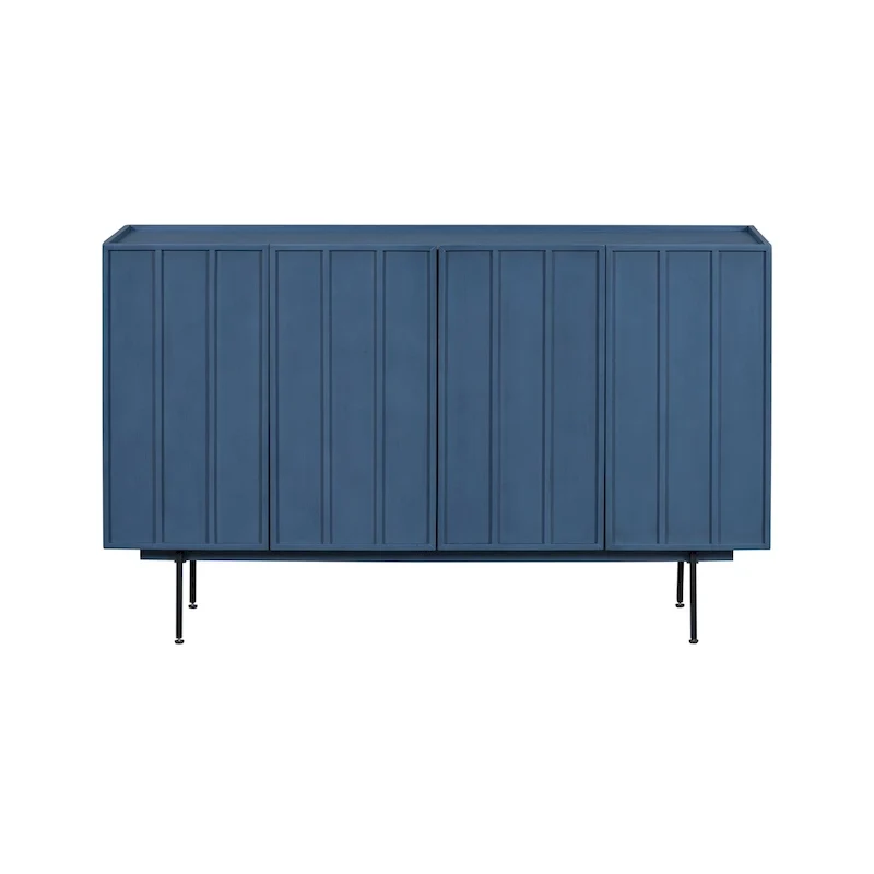 Sideboard Wooden Cabinet with 4 Doors Suitable for Living Rooms