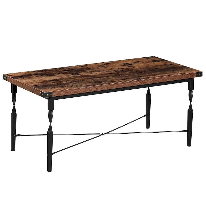 Taomika Nightstands, Coffee Table, Modern Coffee Table Sets, Rustic Brown, Set of 1/2/3