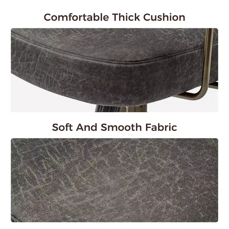 Faux Suede Fabric High Back Office Chair