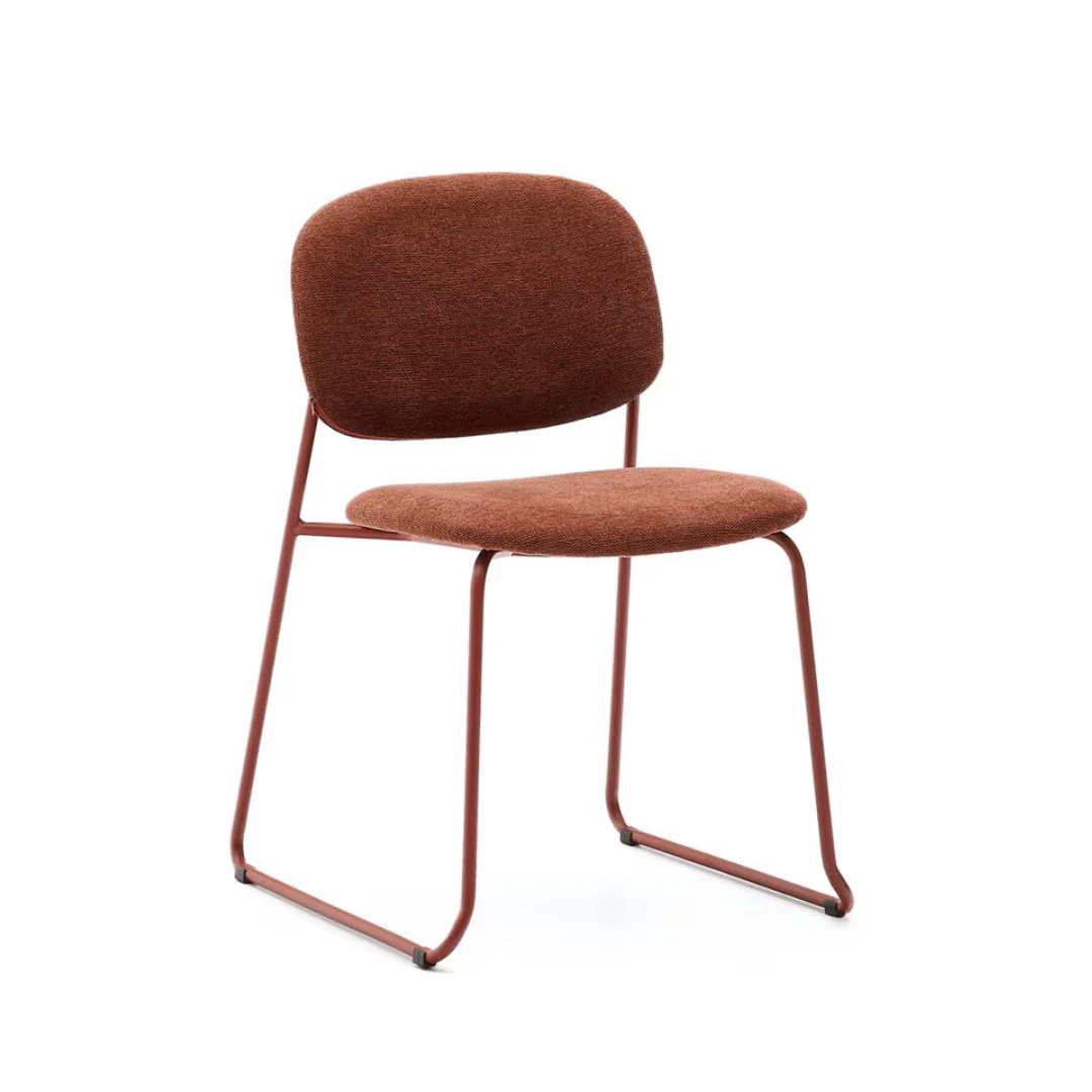 Modern Metal Dining Chair with Stackable for Dining Room