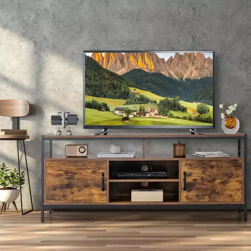 Industrial TV Stand for TVs up to 65