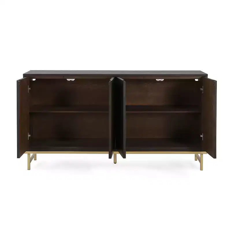 Christopher Knight Home Tamid Modern Wide Handcrafted Sideboard with Adjustable Shelves