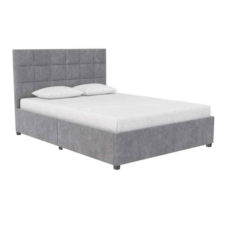 CosmoLiving Serena Upholstered Bed with Drawers