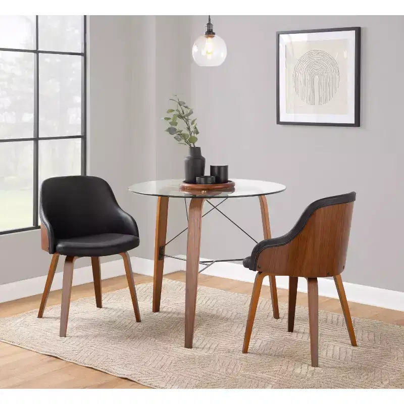Bacci Mid Century Modern Dining Accent Chair - Lumisource