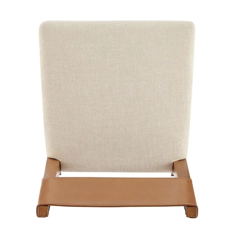 Kylo Faux Leather/ Linen Dining Side Chair, (Set of 2)
