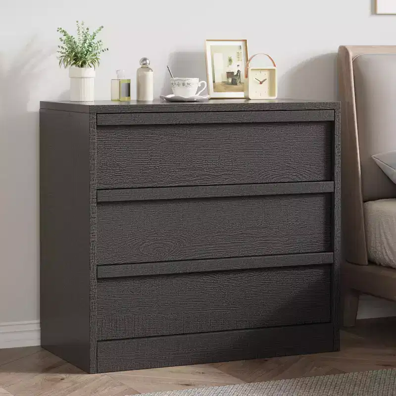 3/4Drawer Dresser for Bedroom, Nightstand 3 Chest of Drawers with Large Storage, Small Modern Bedside End Table Drawer Organizer for Entryway