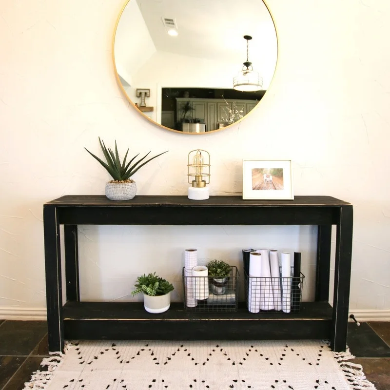 Reclaimed Wood Sofa Console Table