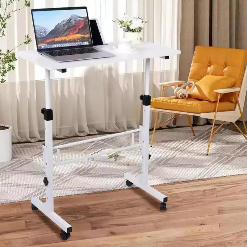 Adjustable Mobile Standing Desk with Wheels, 31''–43'' Height Range, 32'' x 16'' Tabletop, Black