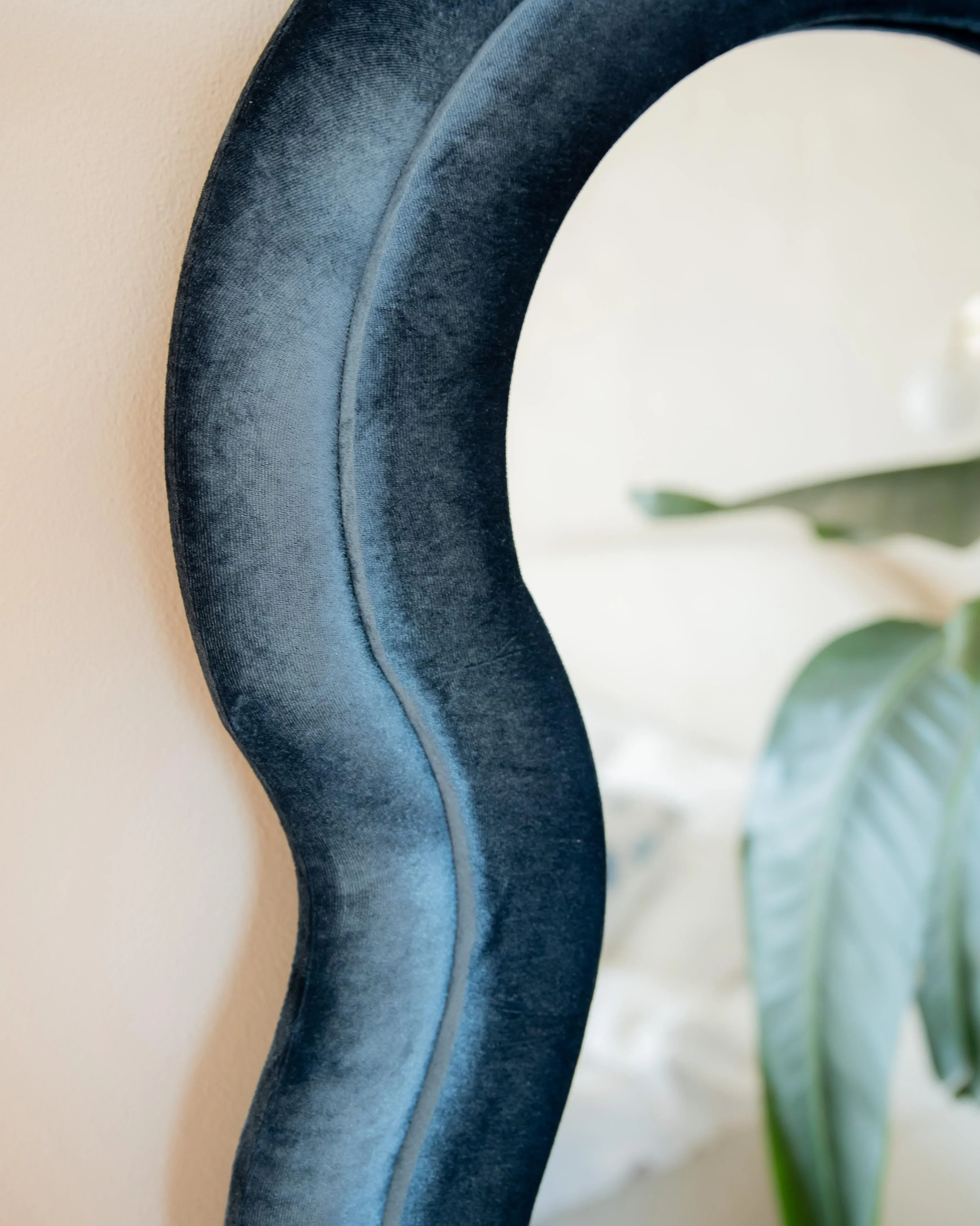 Specchio Velluto Blu 57x160 cm