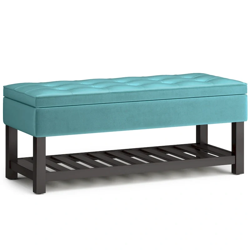 WYNDENHALL Essex 44 inch Wide Transitional Rectangle Ottoman Bench