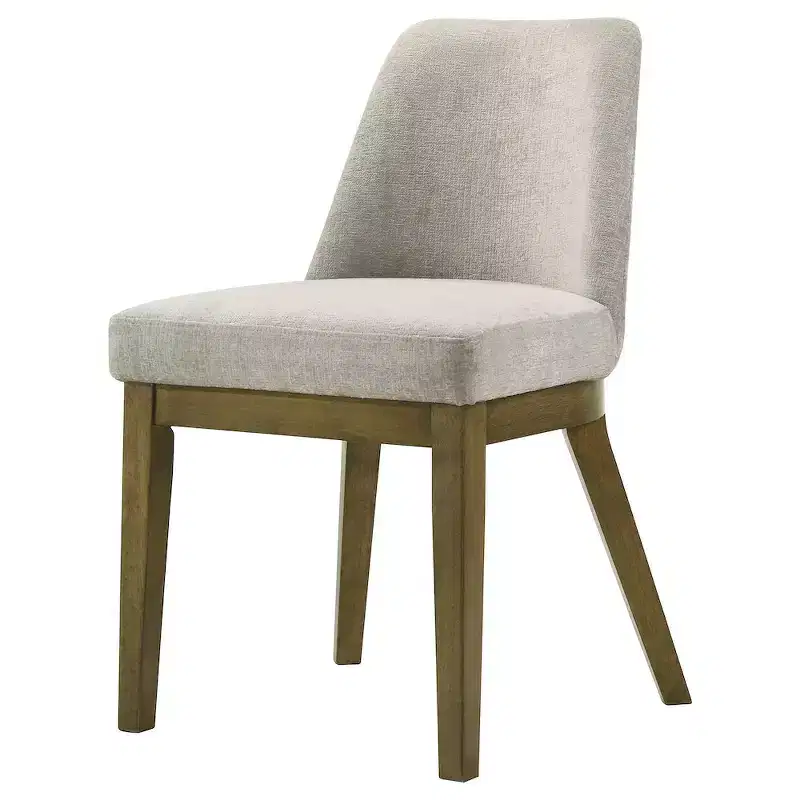 Coaster,Castlewood Upholstered Dining Side Chair Brown Oak (Set of 2)