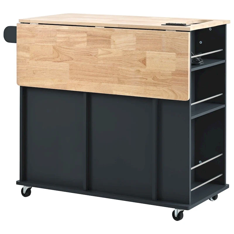 Kitchen Island with Power Outlet