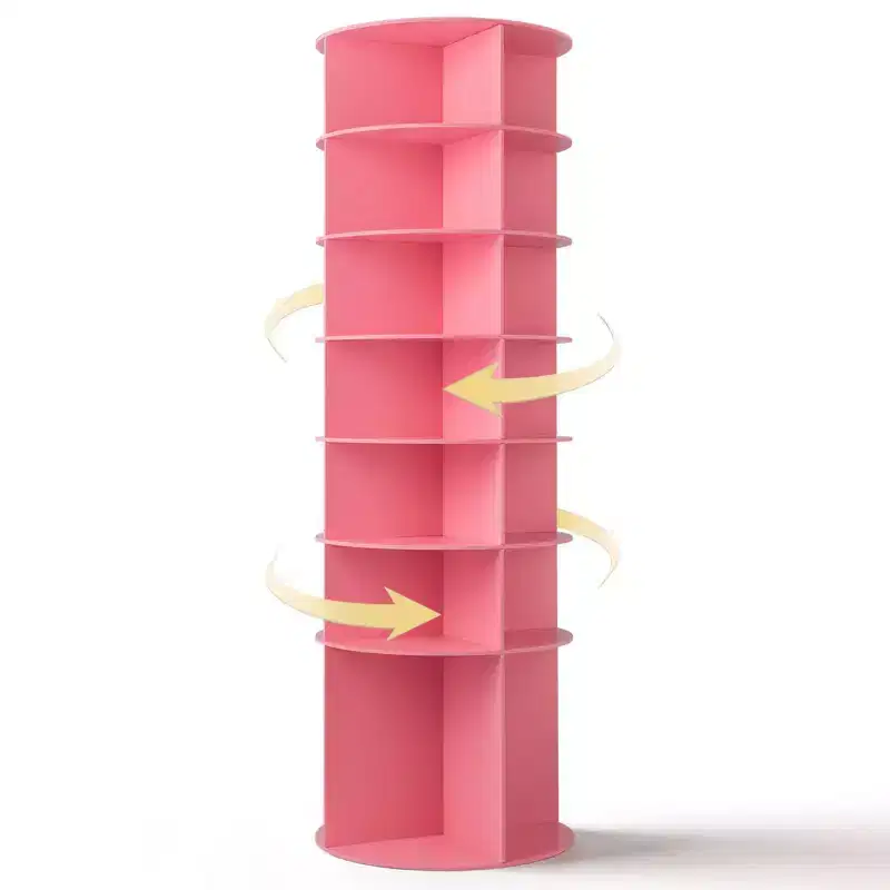 7-Tier 360 Rotating WPC Shoe Rack 72.4 Height