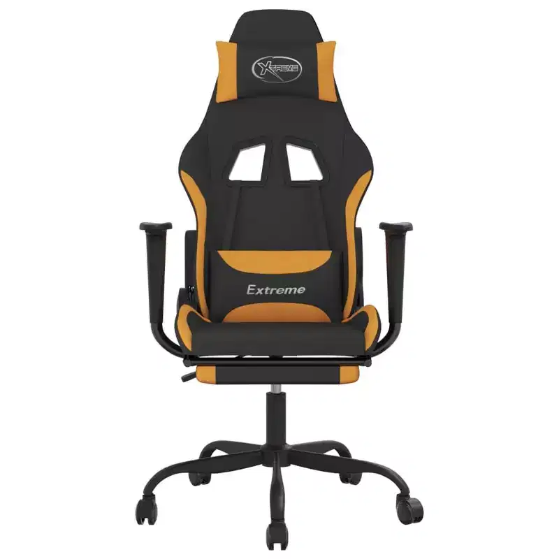 vidaXL Gaming Chair Black and Cream