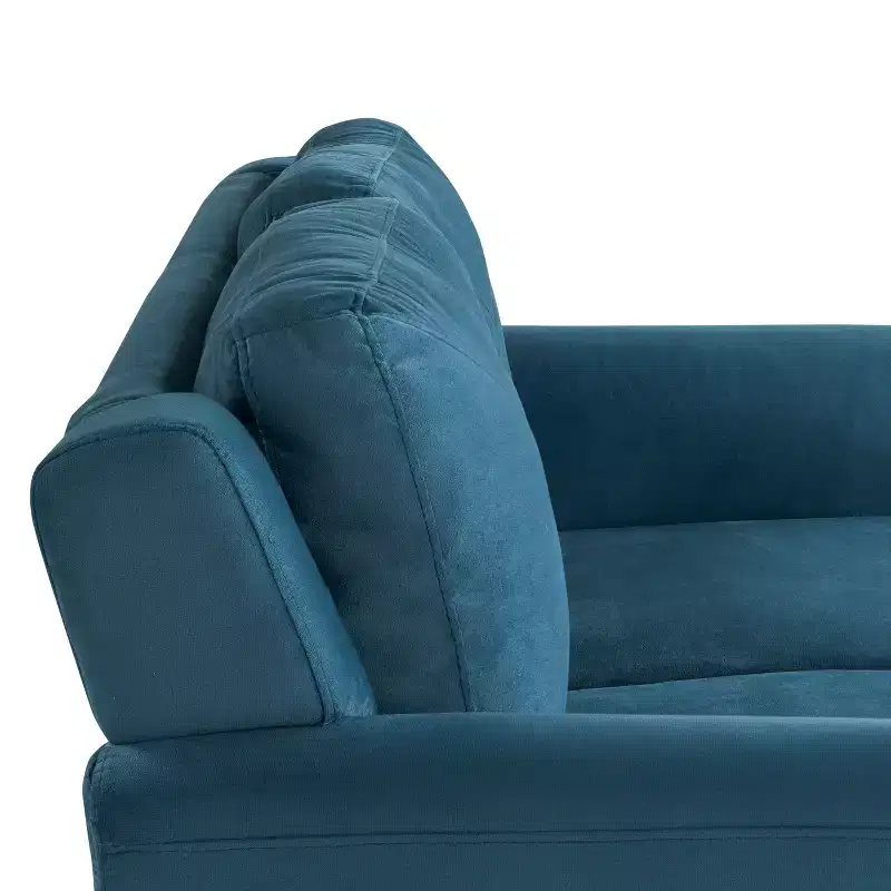 Lifestyle Solutions Harper Loveseat Blue Velvet