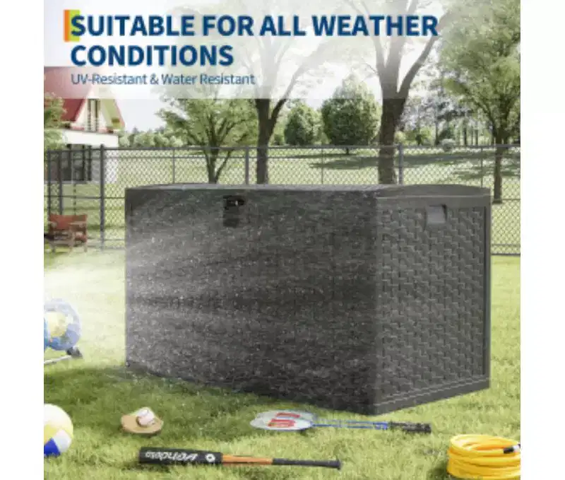 120 Gallon Blow Molded Plastic Storage Bin