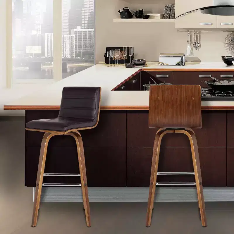 26 Vienna Faux Leather Counter Height Barstool - Armen Living