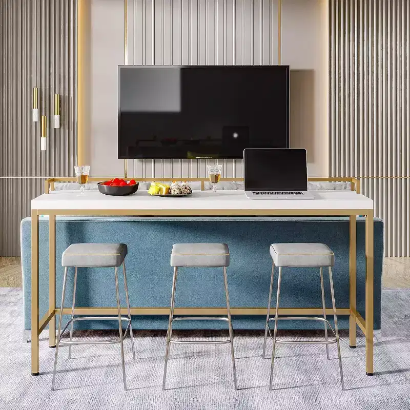 Lantine Console Table Behind Sofa Couch, 70.9 Inch Long and Narrow Entryway Table