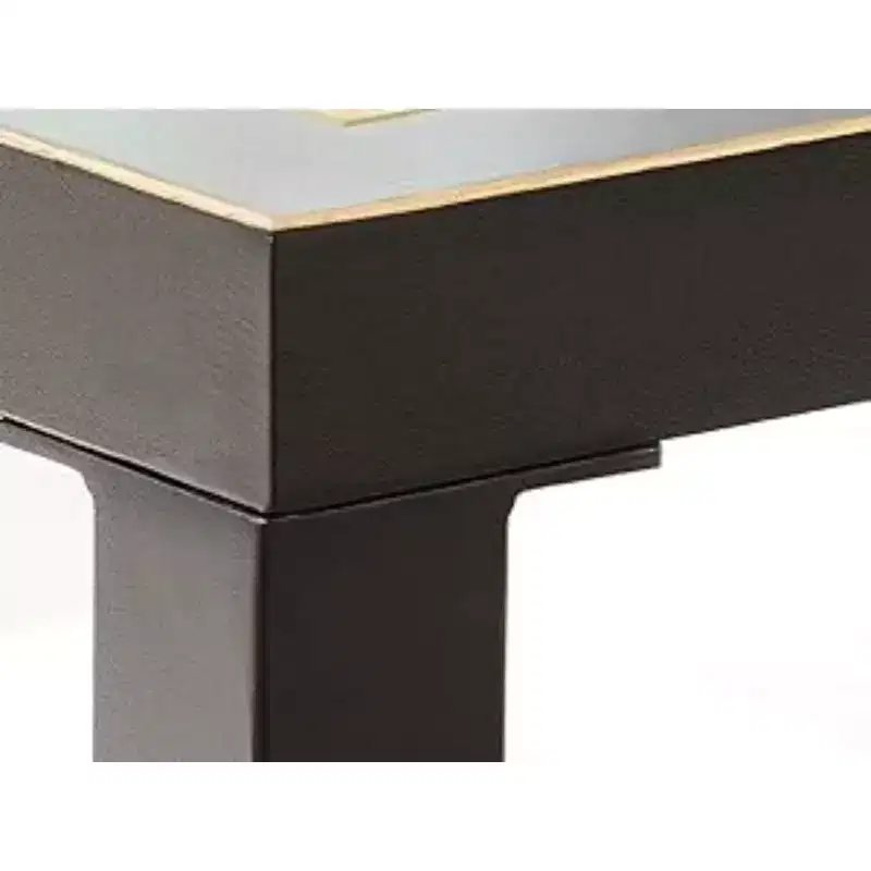 Everett Gold Mesh Glass Coffee Table with Metal Frame