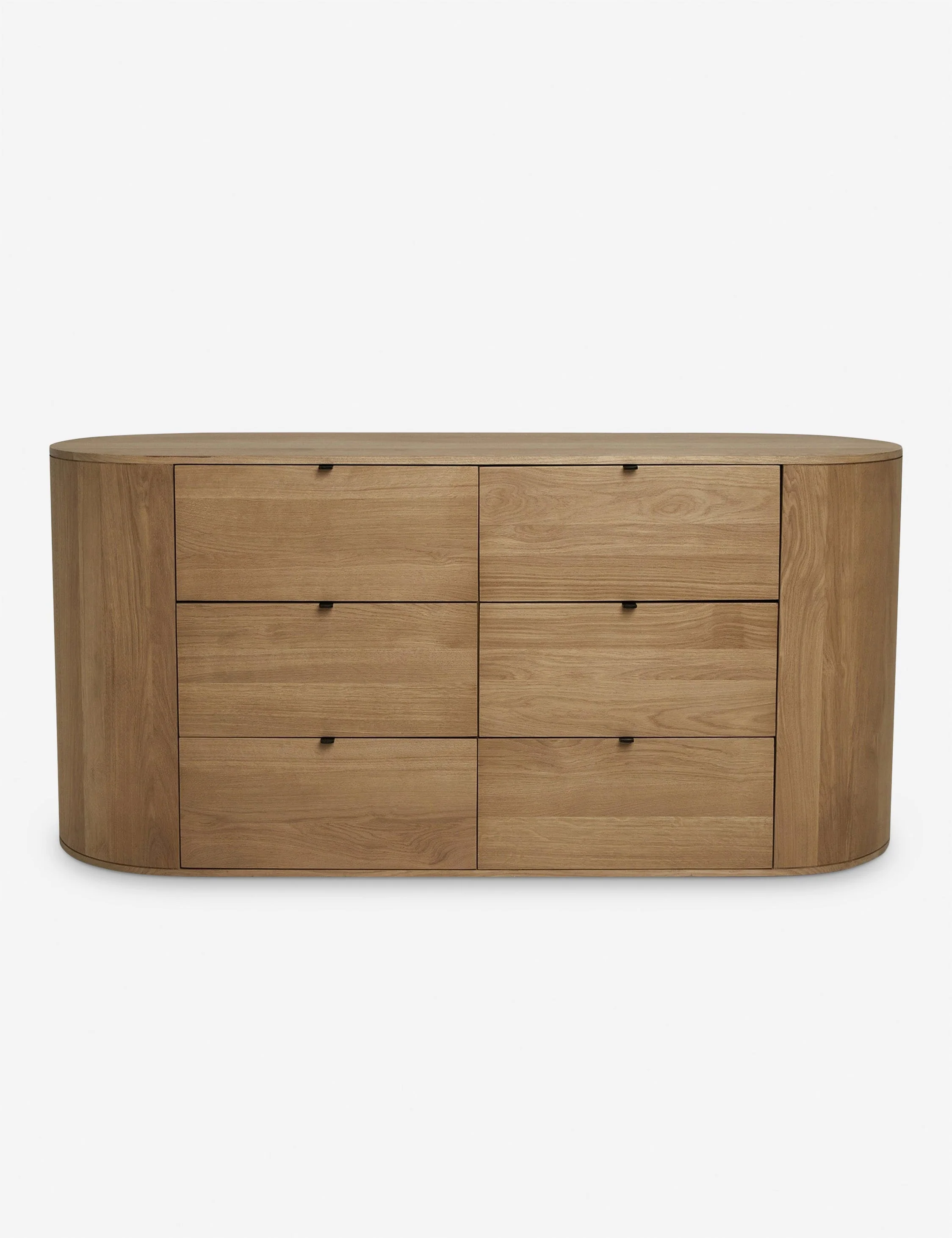 Dresser Crafted from solid oak wood, the six-drawer dresser is a beautifully versatile piece for your bedroom. Featuring soft-closing, felt-lined