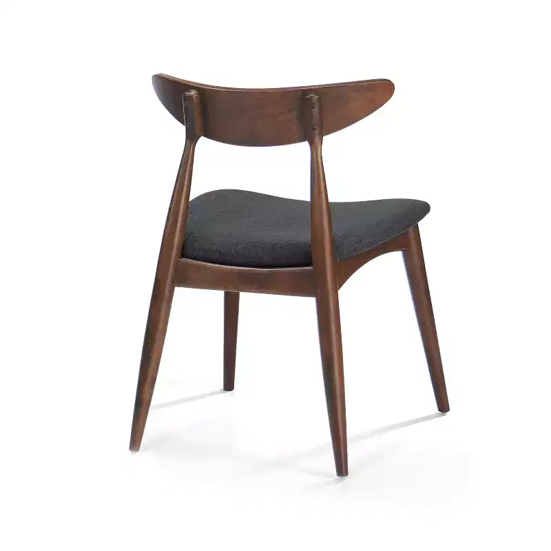 Christopher Knight Home Barron Mid Century Modern Rubberwood Fabric Upholstered Dining Chairs (Set of 2)