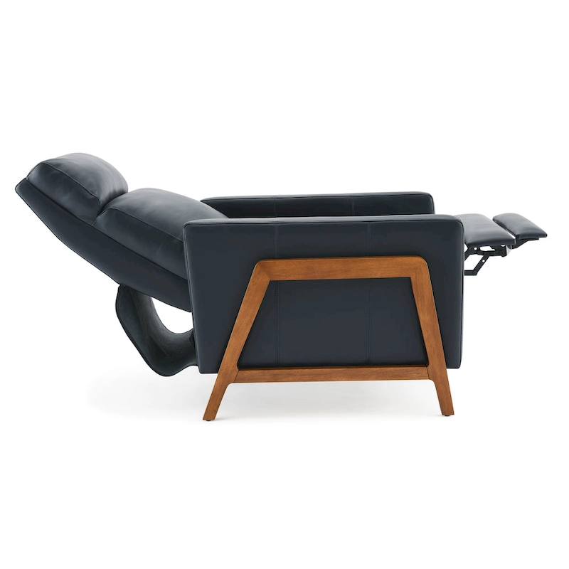 Roland Top Grain Leather Push Back Recliner by Greyson Living