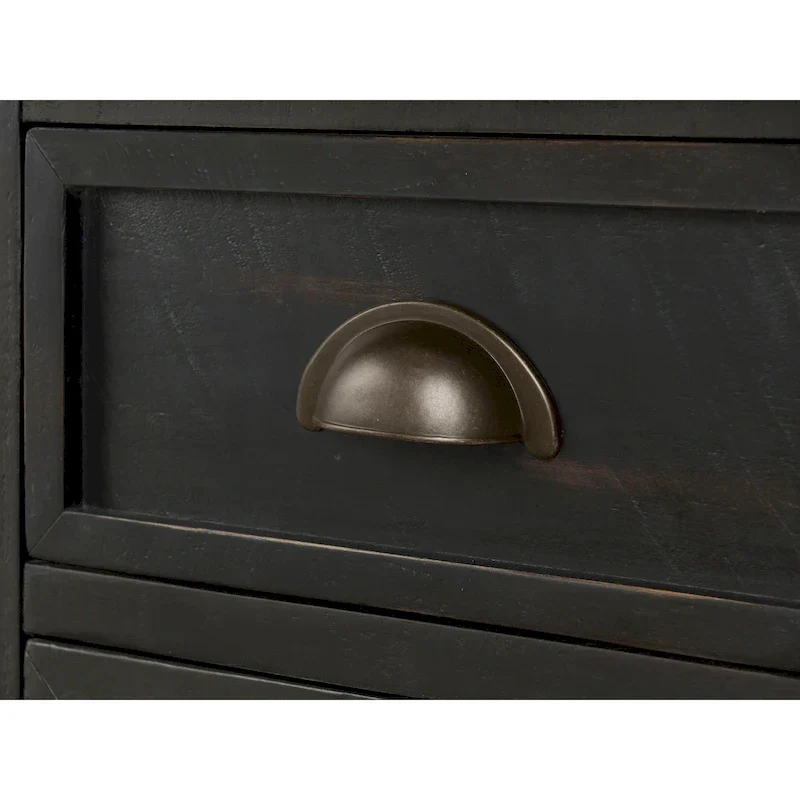 Monterey Solid Wood Chairside End Table with Hidden Power Outlets