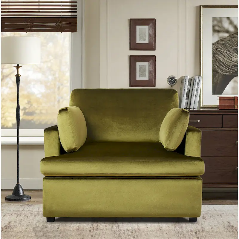Naro Modern Fabric Accent Chair with Removable Cushion by Christopher Knight Home