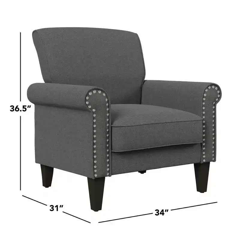HL Home,Traditional Armchair with Nailheads
