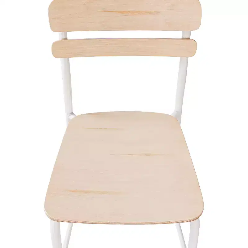 Flash Furniture 2 Pack Cyprus Commercial Grade Solid Wood Bar Stools with Metal Frames and Antique Finish
