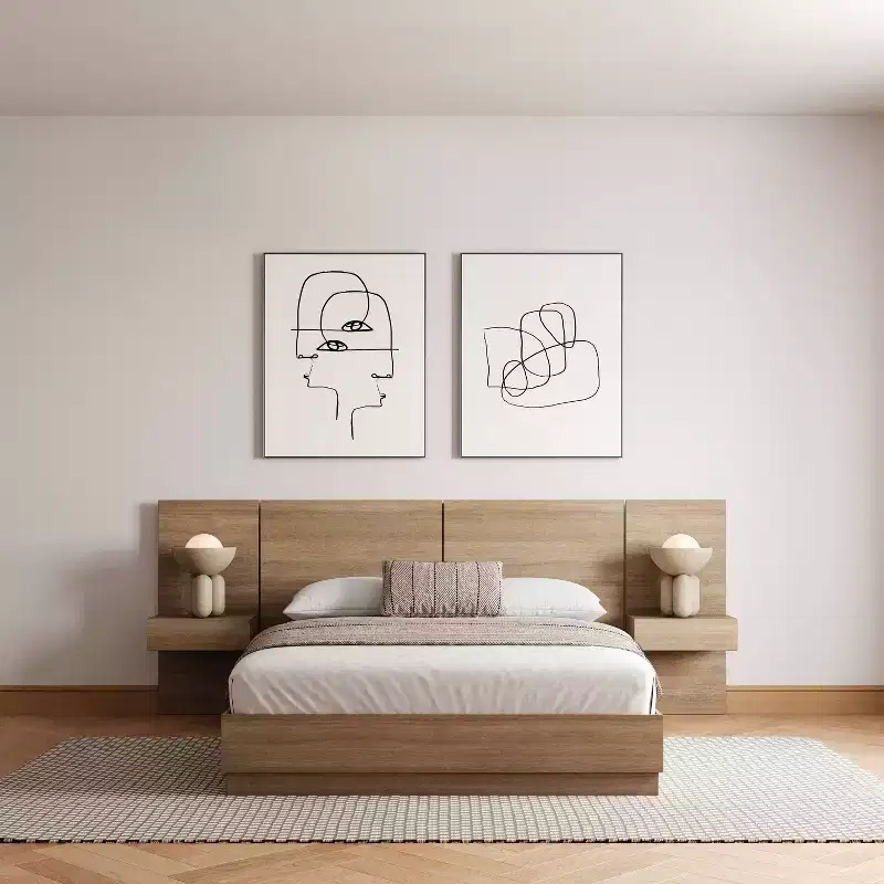 Nexera 4pc Queen Milano Bedroom Set