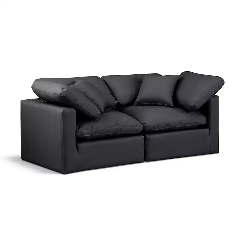 Meridian Furniture,Indulge Vegan Leather Modular Sofa