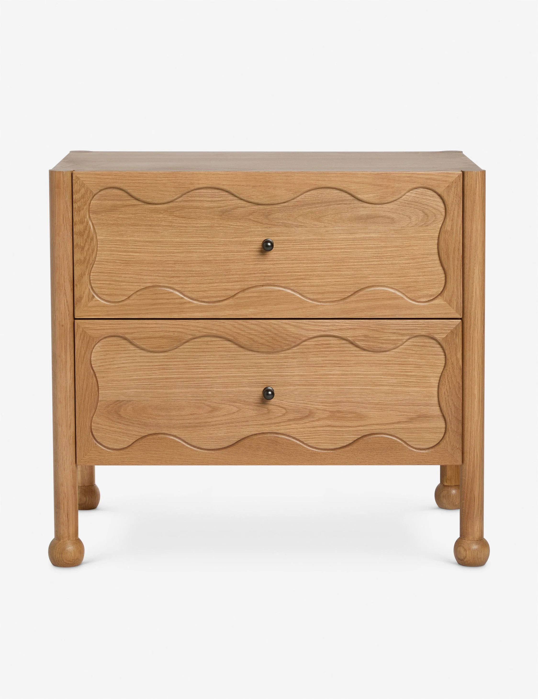 Nightstand Modern, Storage The nightstand offers modern bedside storage with a timeless touch. The nightstand features two drawers for all your