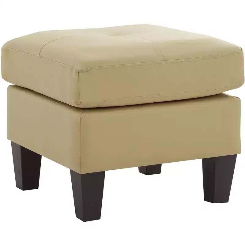 Passion Furniture Newbury Faux Leather Upholstered Ottoman