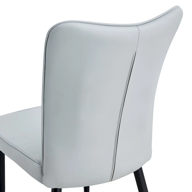 Modern Dining Chairs Set of 4 PU Leather Kitchen Upholstered Chairs
