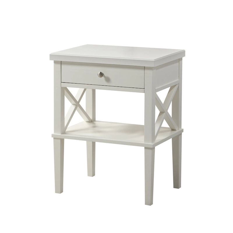 Copper Grove Castle Creek Wooden Nightstand with Lower Shelf